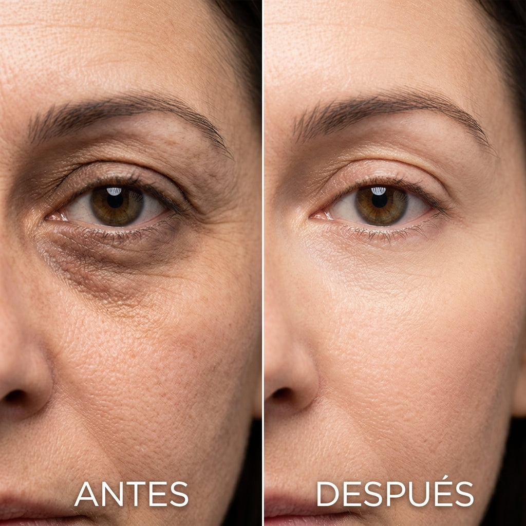 Masajeador facial con frío y calor antiarrugas blanco